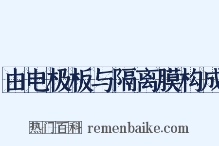 由电极板与隔离膜构成是什么意思的图片